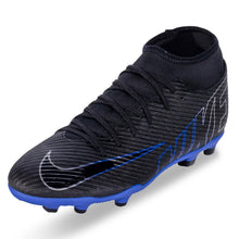 Cargar imagen en el visor de la galería, NIKE FUTBOL -SUPERFLY 9 CLUB FG/MG BLACK/CHROME-HYPER ROYAL
