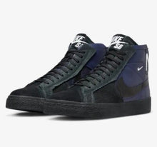 Cargar imagen en el visor de la galería, NIKE SB ZOOM BLAZER MID PRM MID NVY/BLK-FTBLL GRY-ANTHRCT
