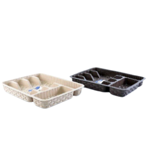 PORTACUBIERTOS PLASTICO TIPO RATTAN