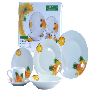 VAJILLA DE PORCELANA RENDONDA 20 PCS