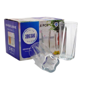 VASOS DE VIDRIO 6PZA