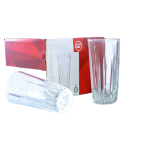 VASOS DE VIDRIO 6PZA