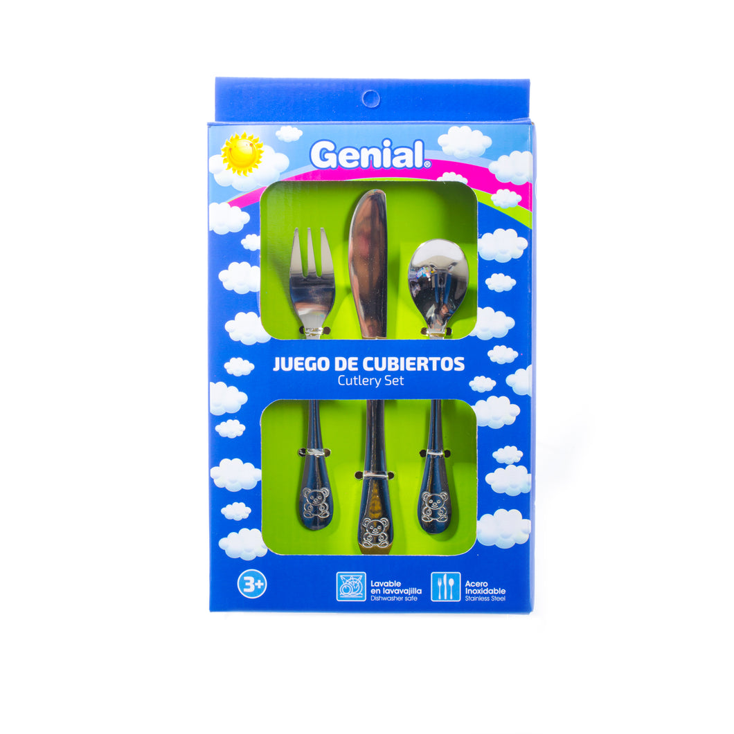 CUBIERTOS PARA BEBES, 3 PIEZAS