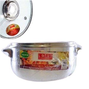 CALDERO DE ALUMINIO T/VIDRIO 24CM