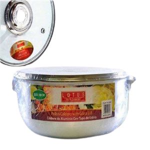 CALDERO DE ALUMINIO T/VIDRIO 30CM