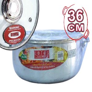 CALDERO DE ALUMINIO T/VIDRIO 36CM (460537)