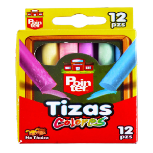 TIZA DE COLORES (venta mínima 12 unidades)