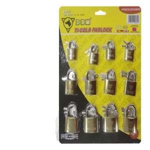 CANDADOS 25-30-40MM DORADO BRILLANTE