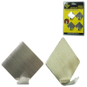 SET DE 4 GANCHOS METALICOS EN FORMA DE ROMBO