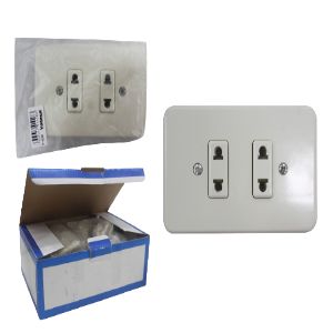 ENCHUFE DOBLE  (BOX 10 UNID)