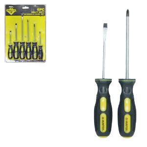 JUEGO DE DESTORNILLADORES  6 PZAS   MANGO ERGONOMICO