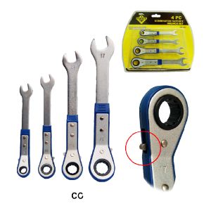 JUEGO DE COMBINACION DE RATCHET 4 PZA