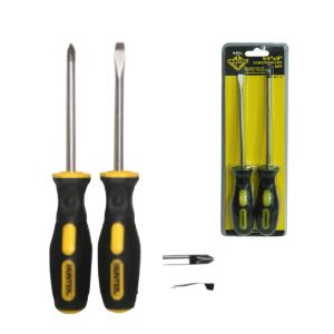 JUEGO DE DESTORNILLADORES  2 PZAS 1/4