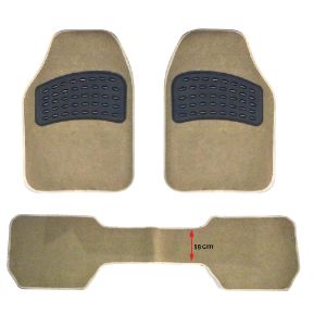 ALFOMBRA DE TELA CREMA 4PZAS POR SET