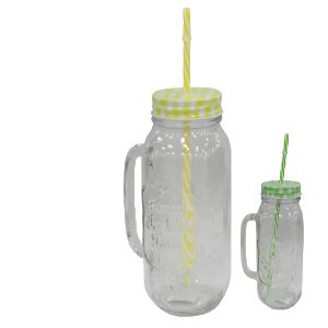 BOTELLA D/VIDRIO 7X16.5CM CON PITILLO