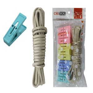 GANCHOS P/ROPA C/SOGA 10PCS