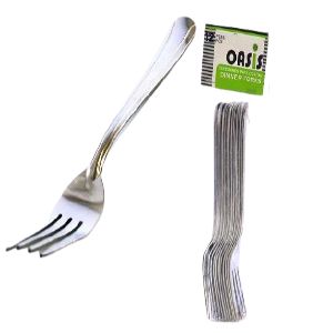 TENEDORES DE METAL  DOCENA