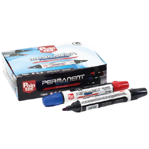 MARCADOR PERMANETE PUNTA REDONDA  12 UND EL PAQ