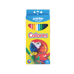 LAPICES DE COLORES 12 PZAS POINTER