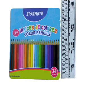 LAPICES DE COLORES 24 PCS
