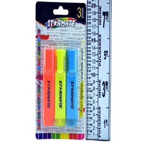 MARCADOR RESALTADOR 3 PZS