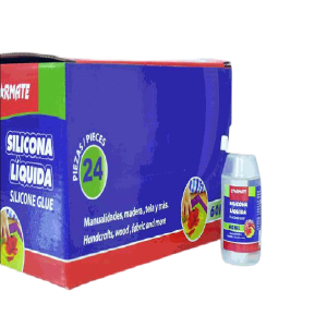 PEGA DE SILICON 60 ML VENTA POR (24 UNID X CAJA)