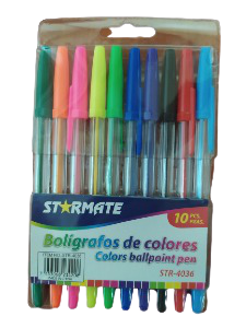 BOLIGRAFOS DE GEL CCOLORES 10PCS