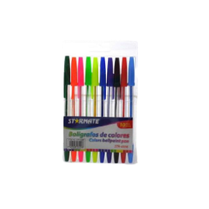 BOLIGRAFOS DE GEL CCOLORES 10PCS