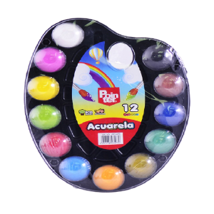 ACUARELA P/ PINTAR 12 COLORES