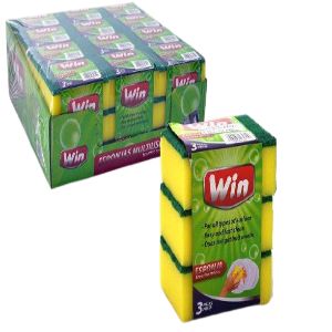 ESPONJA P/FREGAR 3PCS 10X7.5X4CM